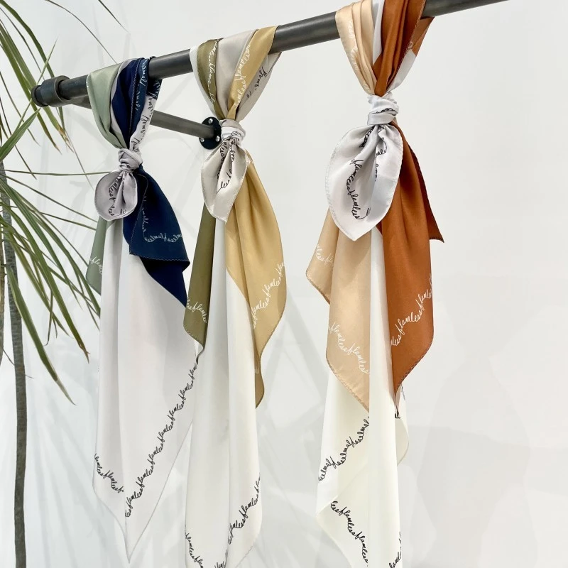 Silk Satin Scarves Custom